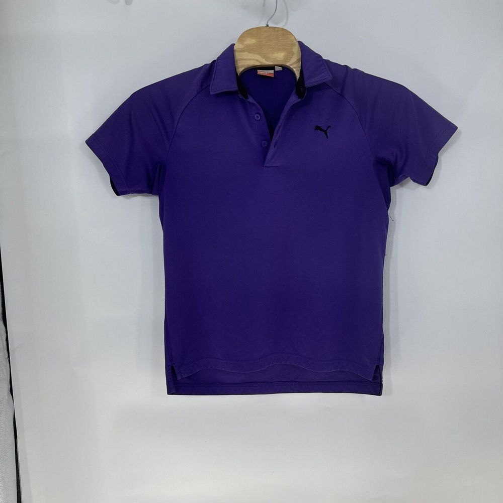 Puma‎ SportLifestyle Mens Purple Short Sleeve Performance Polo Shirt Size M